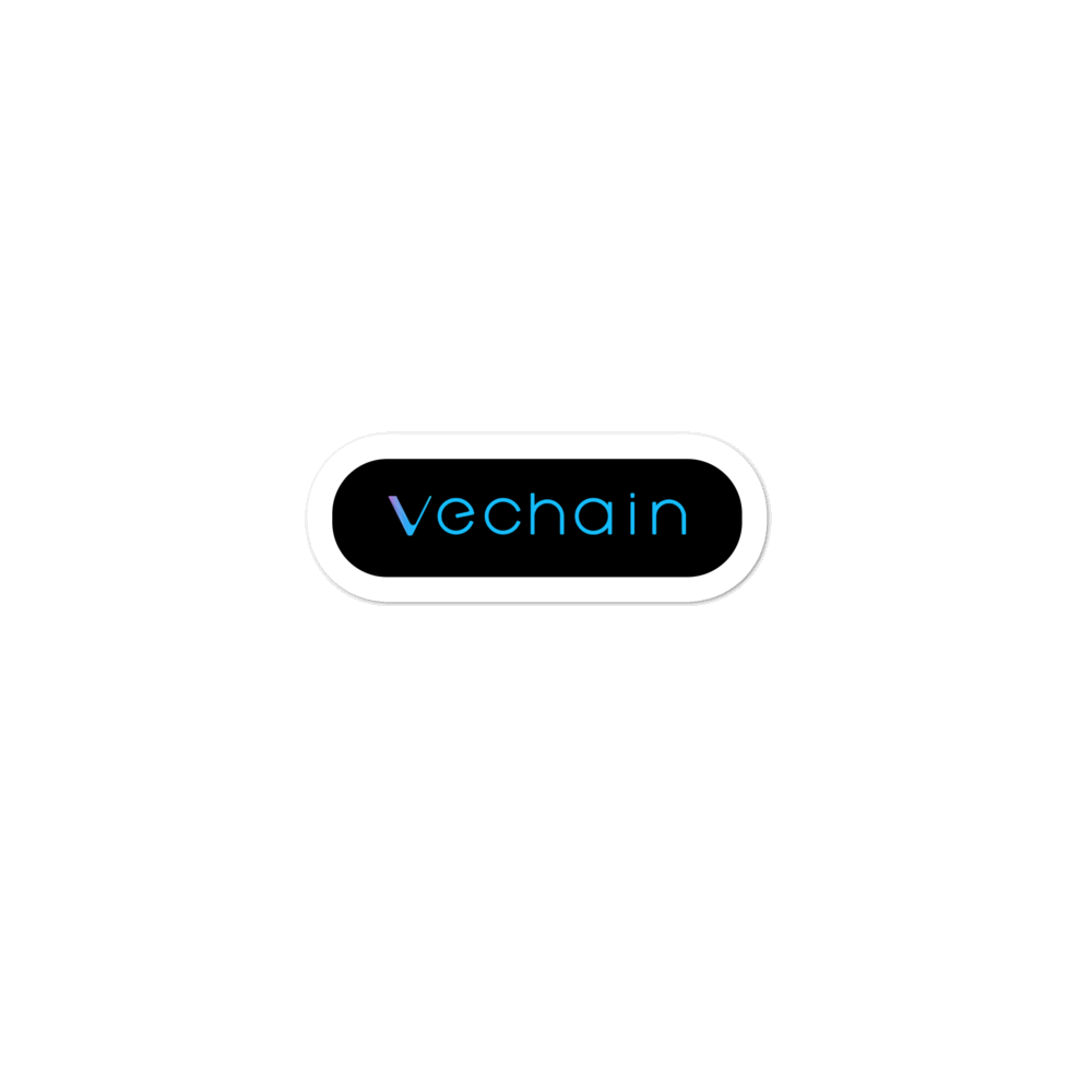 VeChain Sticker with Black Background