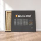 btc genesis block art canvas prints