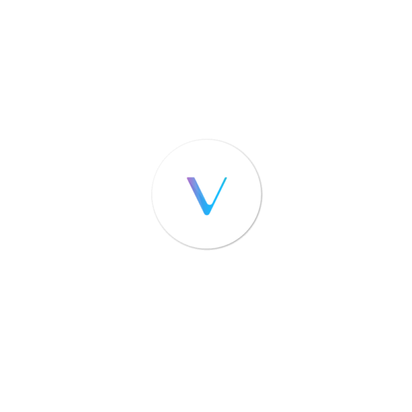 VeChain Sticker Rounded with White Background
