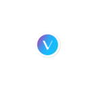 VeChain Sticker Rounded with Gradient Background