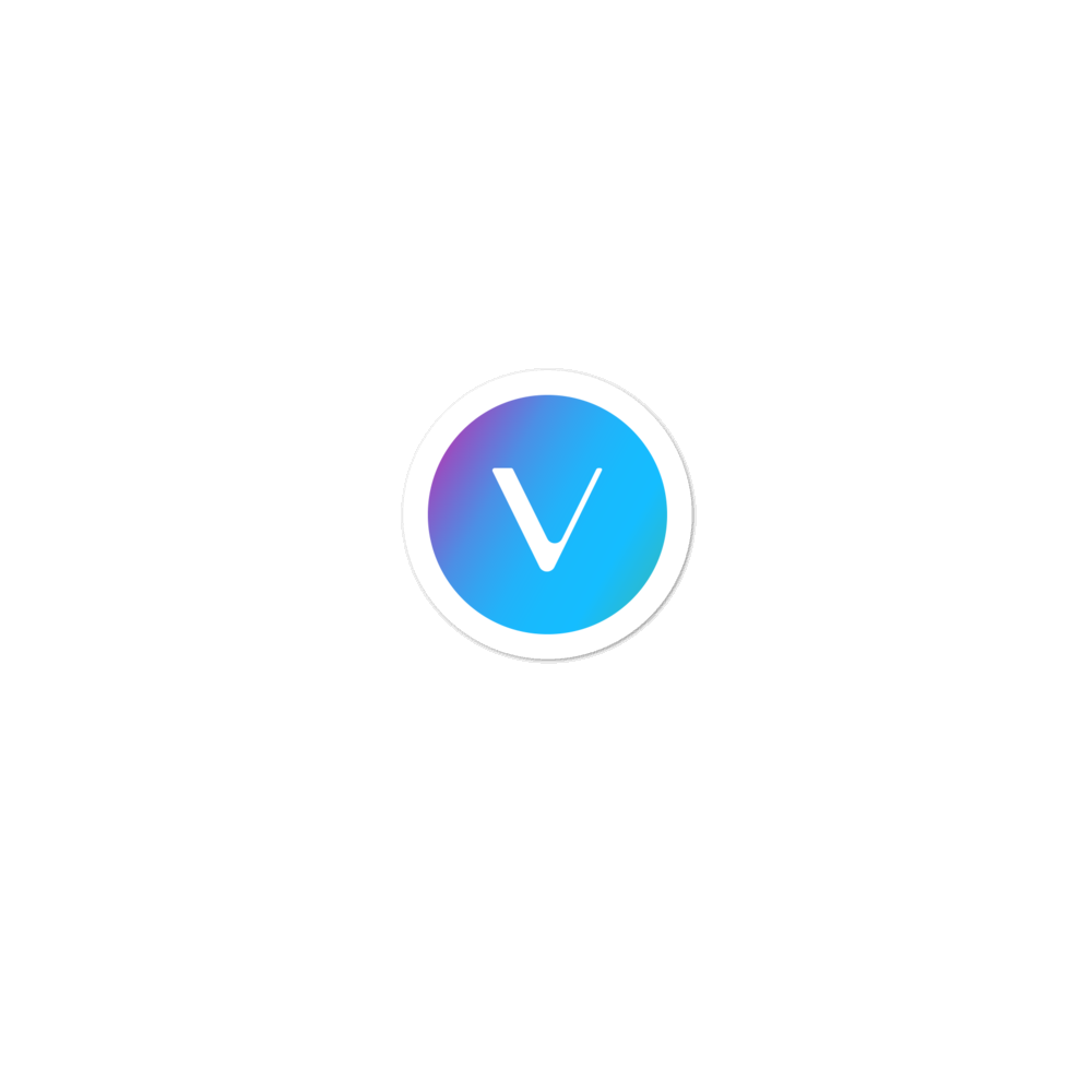 VeChain Sticker Rounded with Gradient Background