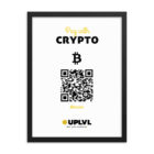 We Accept Bitcoin Sign - Pay with Crypto Sign for your Storefront
