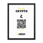 Pay with Litecoin sign for your business storefront - We Accept Litecoin Signs