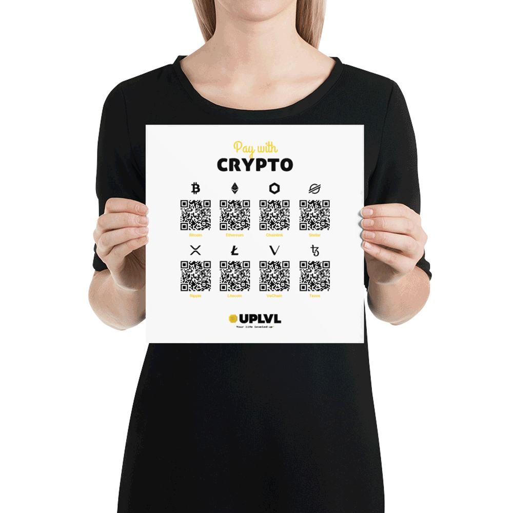 Pay with Crypto Poster Displays