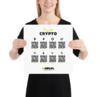 pay with crypto posters - 14x14 inches