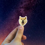 doge barking meme sticker - dogecoin barking stickers