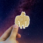 Dogecoin Swole sticker holding in hand