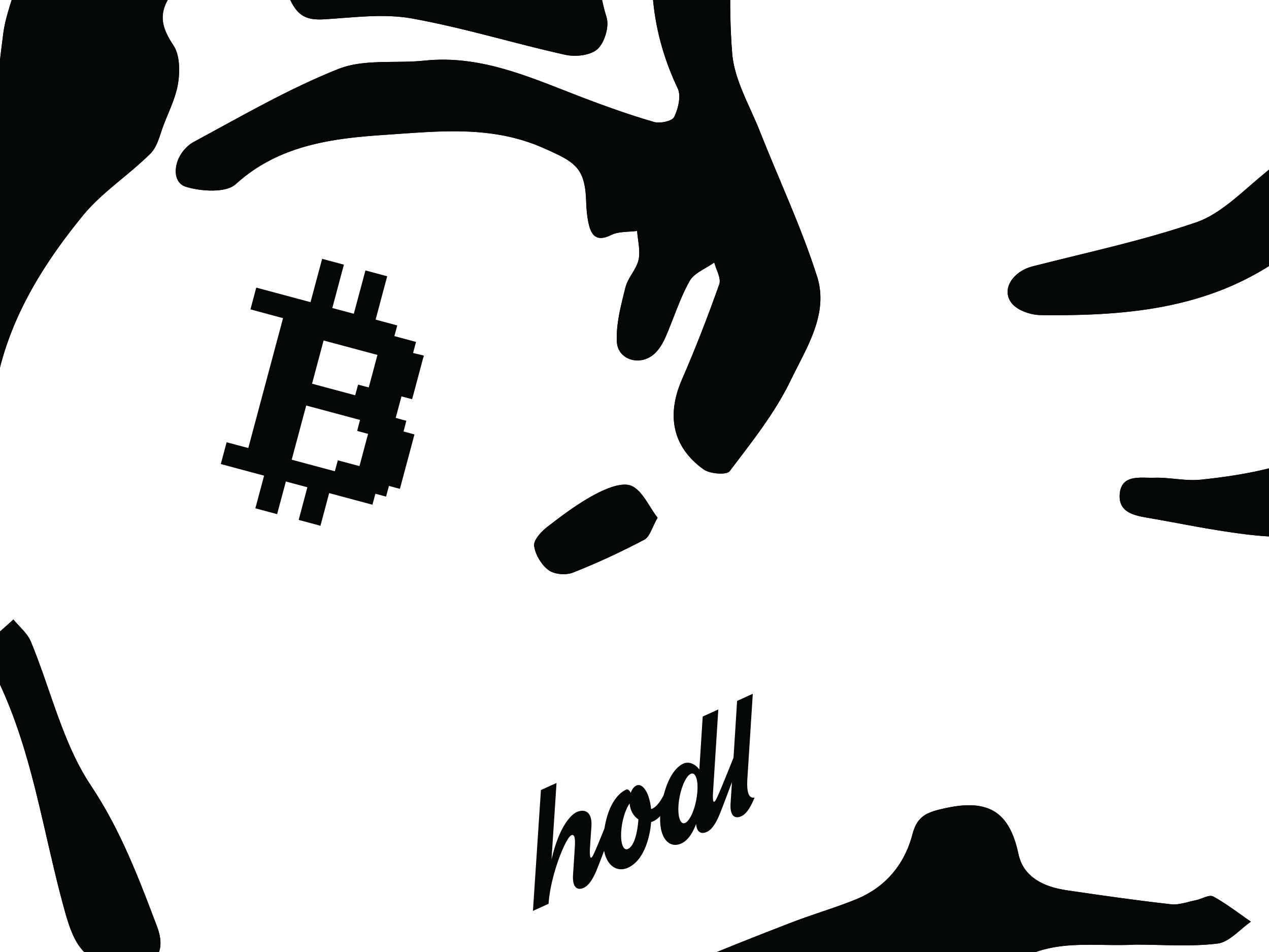 Satoshi is my Homeboy t-shirt - zoomed in tattoo bitcoin hodl on arm