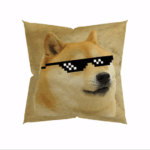 Dogecoin Thuglife Meme Pillow