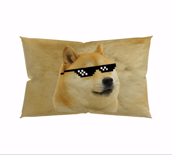 Doge Thuglife Meme Pillow - Dogecoing Thuglife Meme Pillowcase