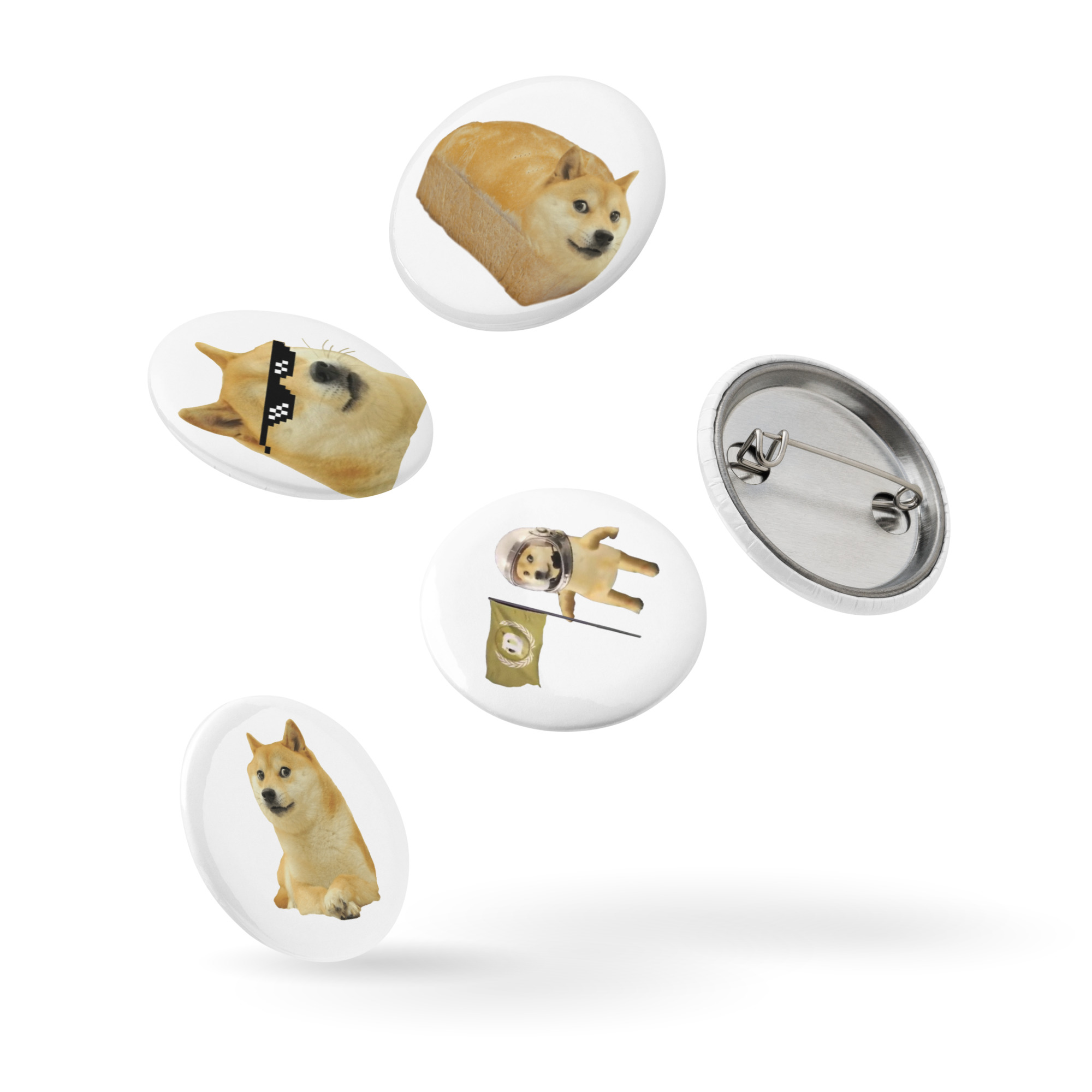 Dogecoin pin buttons