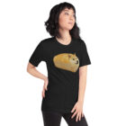 doge bread meme t-shirt in black