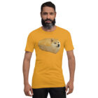 Dogecoin Bread Meme T-Shirt in yellow front view