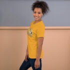 Dogecoin Bread Meme T-Shirt in yellow side view