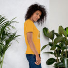 Doge Thuglife Meme T-Shirt, side view dogecoin thugelife doge yellow color shirt