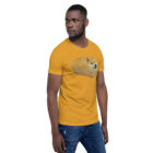 Dogecoin Bread Meme T-Shirt in yellow side view