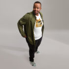 Doge Thuglife Meme T-Shirt, side view white shirt