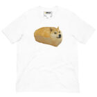 flat white folded white Doge Bread Meme T-Shirt