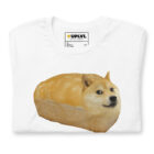 folded white Doge Bread Meme T-Shirt
